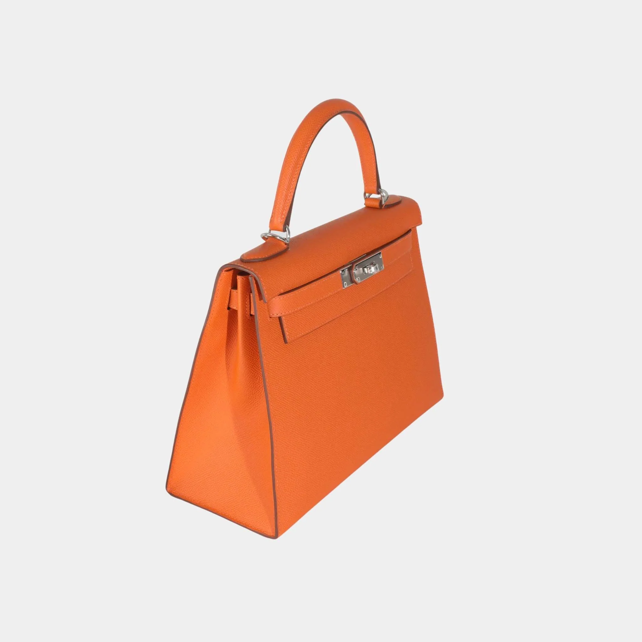Kelly 28 Epsom Sellier Orange PHW - Image 3
